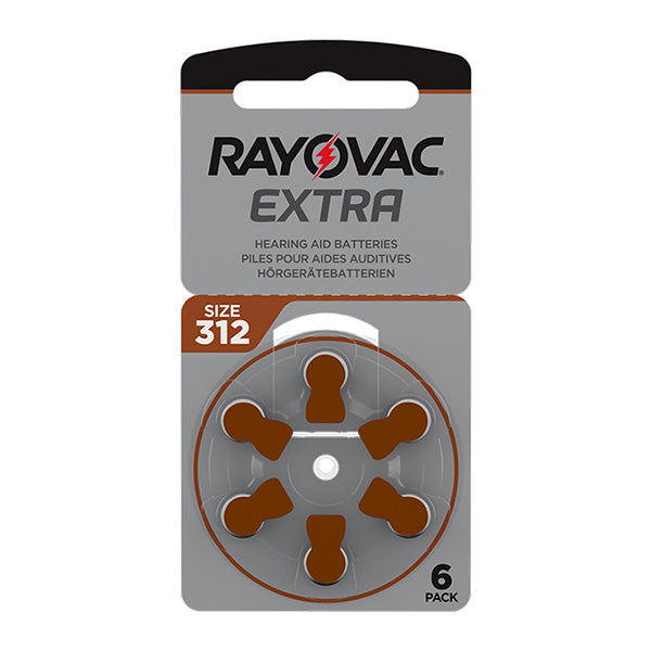 Rayovac Extra Advanced ZM — Hearing Aid Batteries, Size 312 (60 count total)
