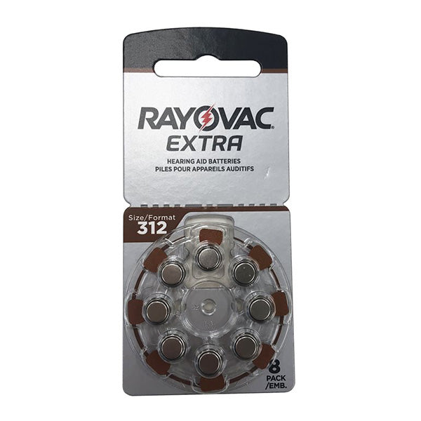 Rayovac Extra Advanced ZM — Hearing Aid Batteries, Size 312