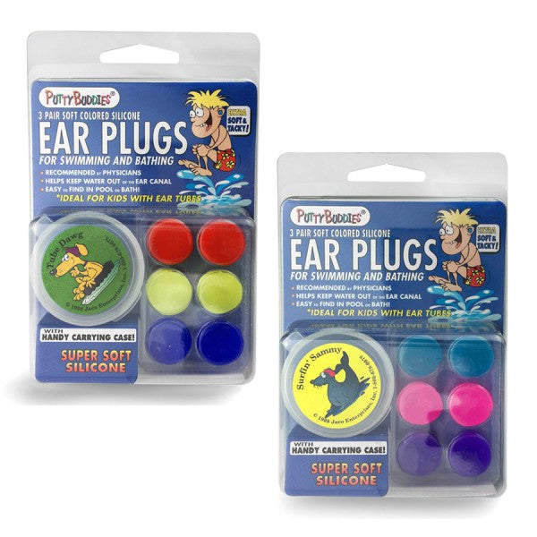Putty Buddies Non-floatable Swim Plugs (3 pairs)